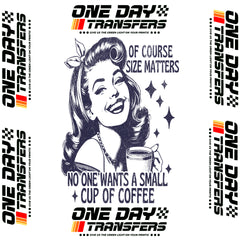 Size Matters Funny Graphic T-Shirt